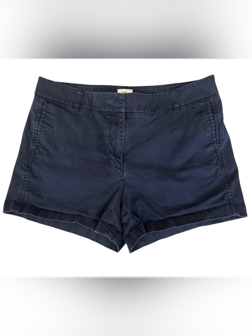J. Crew Womens Chino Shorts in Navy with 4 “ Inch Inseam